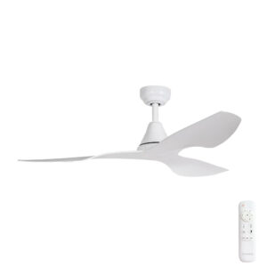Three Sixty Simplicity DC Ceiling Fan with Remote - White 45"