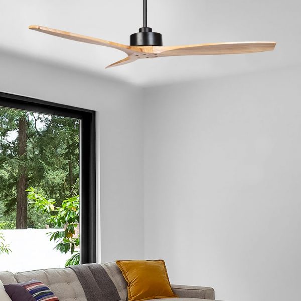 timber style ceiling fan