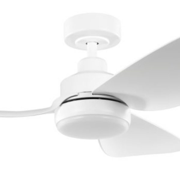 Eglo Torquay DC Ceiling Fan with CCT LED Light - Matte White 42"