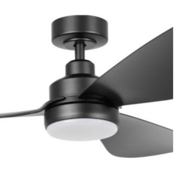 Eglo Torquay DC Ceiling Fan with CCT LED Light - Matte Black 48"