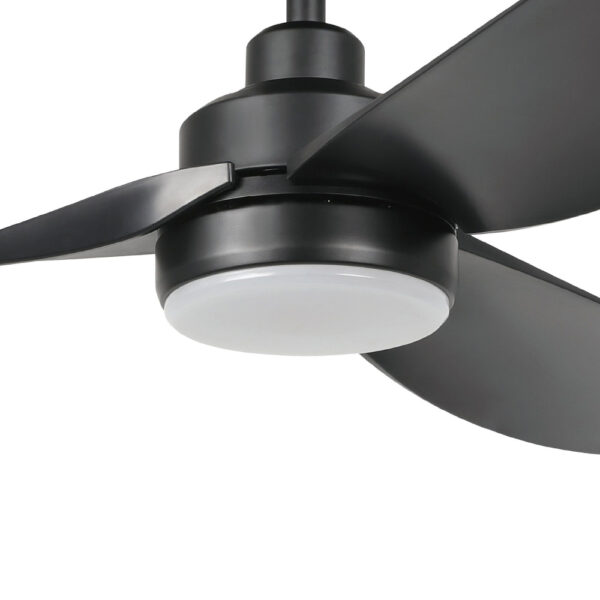 Eglo Torquay DC Ceiling Fan with CCT LED Light - Matte Black 56"