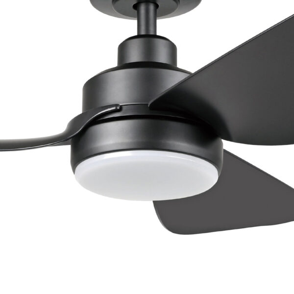 Eglo Torquay DC Ceiling Fan with CCT LED Light - Matte Black 42"