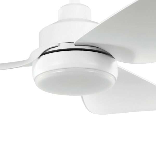 Eglo Torquay DC Ceiling Fan with CCT LED Light - Matte White 42"