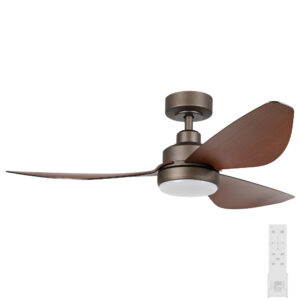 Eglo Torquay DC Ceiling Fan with CCT LED Light - Oil Rubbed Bronze 48"