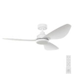 Eglo Torquay DC Ceiling Fan with Remote - Matte White 48"