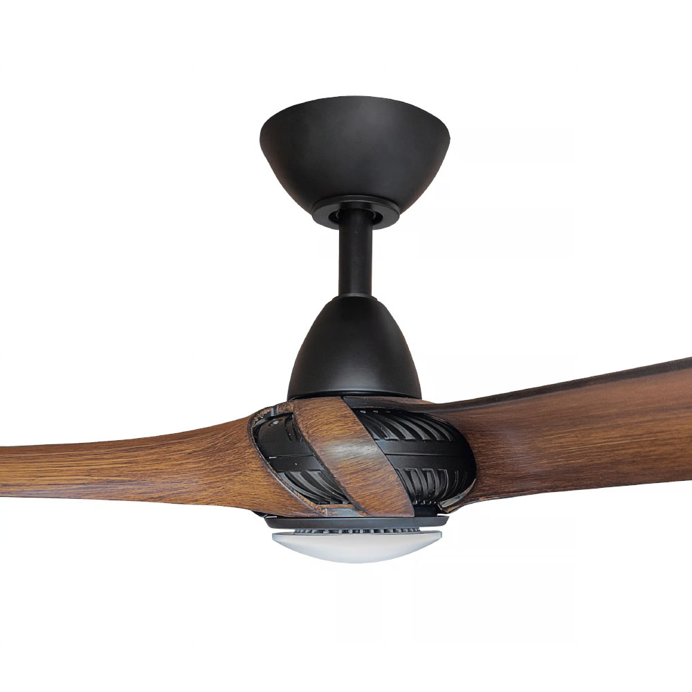 three-sixty-arumi-v2-ceiling-fan-with-led-light-black-with-koa-blades-52-side-view