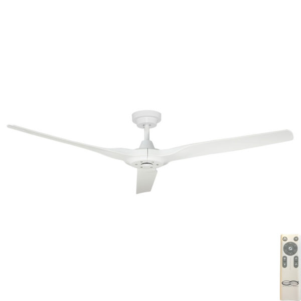 Hunter Pacific Radical 3 DC Ceiling Fan with Remote - White 60"