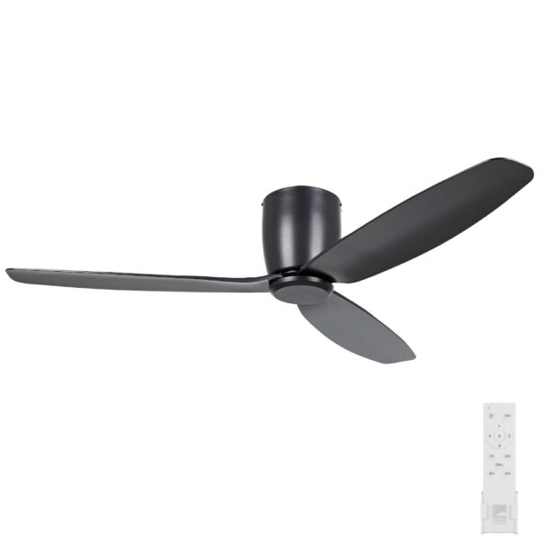 Eglo Seacliff DC Low Profile Ceiling Fan - Black 52"