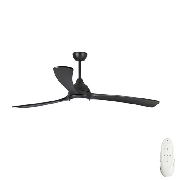 Fanco Sanctuary DC Ceiling Fan with Remote and Dimmable CCT LED - White with Teak Blades 70"