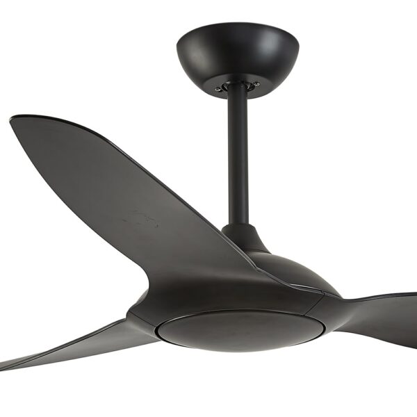 Claro Glider DC Ceiling Fan with Remote - Black 52"