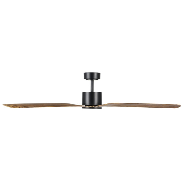 Eglo Iluka DC Ceiling Fan with Remote - Black with Timber Blades 60"