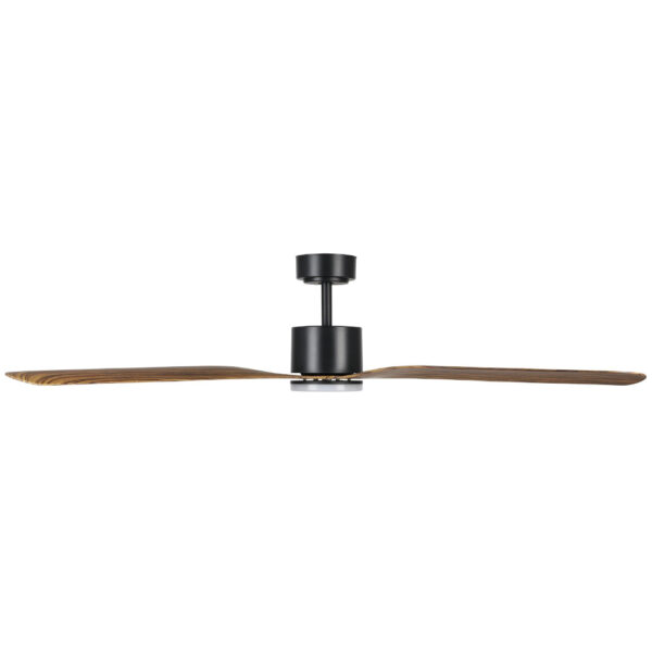 Eglo Iluka DC Ceiling Fan with Dimmable CCT LED Light - Black with Timber Blades 60"