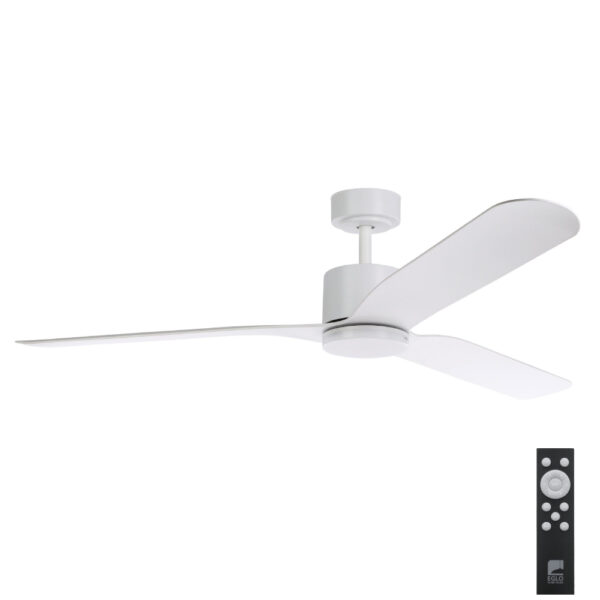 Eglo Iluka DC Ceiling Fan with Dimmable CCT LED Light - White 60"