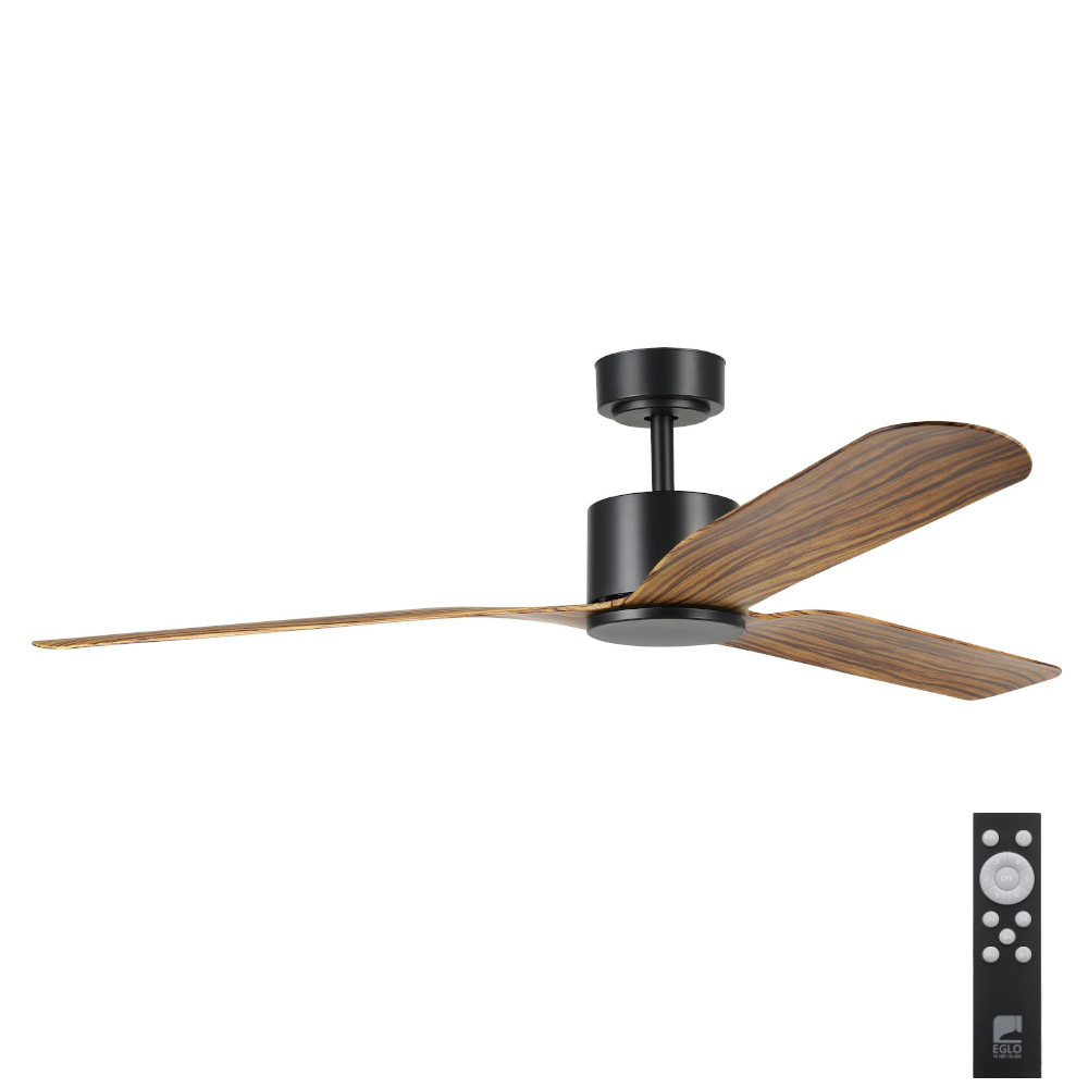 eglo-iluka-dc-60-ceiling-fan-with-remote-black-with-timber-blades