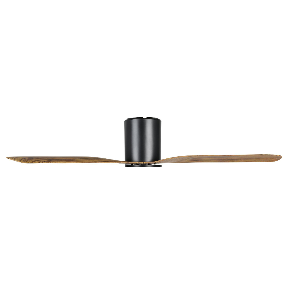eglo-iluka-dc-low-profile-52-inch-ceiling-fan-black-with-timber-style-blades-side-view