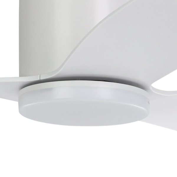 Eglo Iluka DC Low Profile Ceiling Fan with Dimmable CCT LED Light - White 52"
