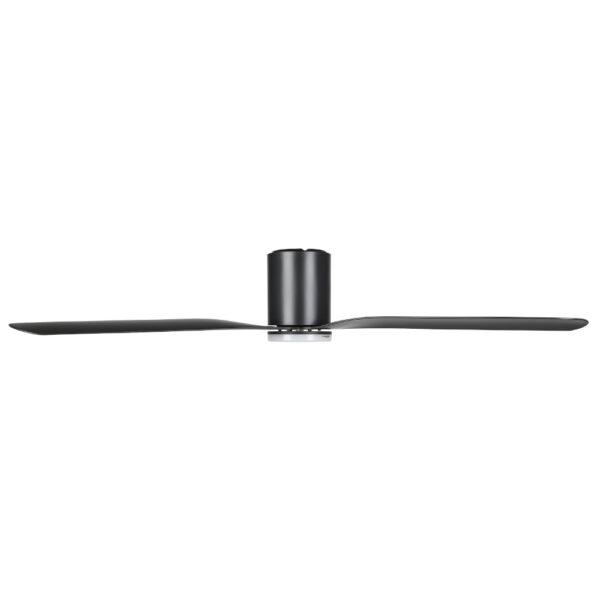Eglo Iluka DC Low Profile Ceiling Fan with Dimmable CCT LED Light - Black 60"