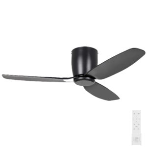 Eglo Seacliff DC Low Profile Ceiling Fan - Black 44"