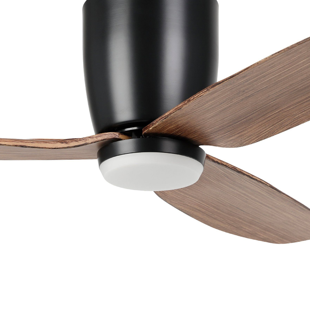 eglo-seacliff-dc-low-profile-ceiling-fan-with-dimmable-cct-led-light -black-with-light-walnut-blades-44-inch-motor