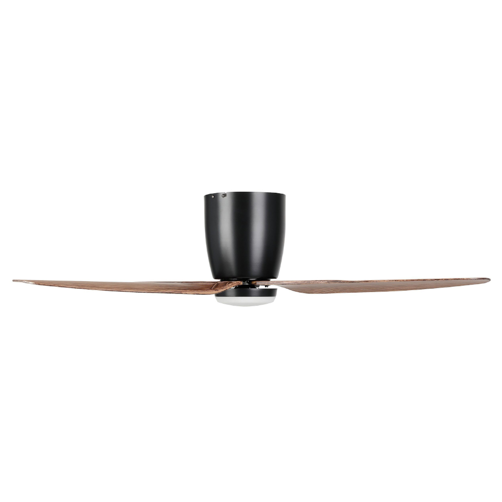 eglo-seacliff-dc-low-profile-ceiling-fan-with-dimmable-cct-led-light -black-with-light-walnut-blades-44-inch-side-view