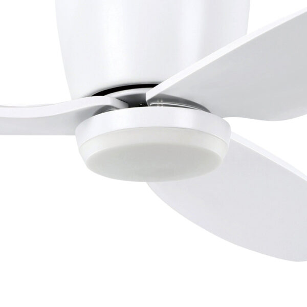 Eglo Seacliff DC Low Profile Ceiling Fan with Dimmable CCT LED Light - White 44"