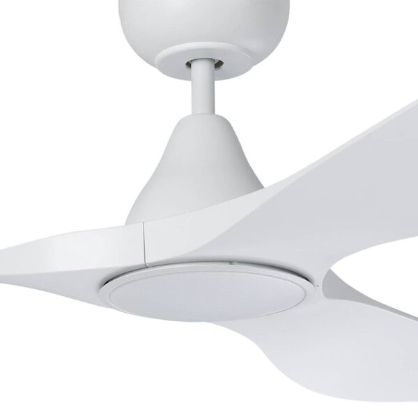 Eglo Surf DC Ceiling Fan with LED Light - White 52"