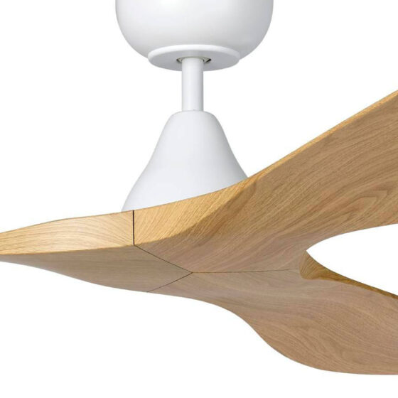 Eglo Surf 132cm (52") DC Ceiling Fan. White with Oak Australia