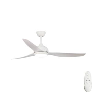 Fanco Eco Style DC Ceiling Fan with LED Light - White 60"