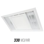 Ventair Madrid 3-in-1 Exhaust Fan with LED Light - White
