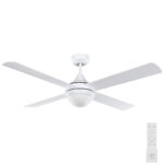 Eglo Stradbroke DC Ceiling Fan with E27 Light - White 48"