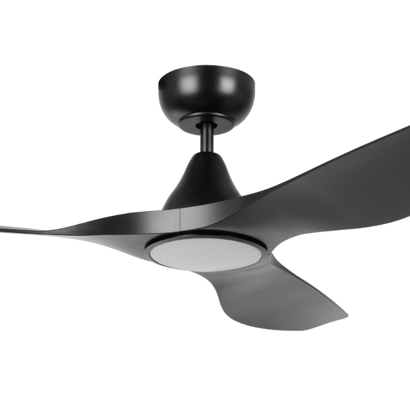 Eglo Surf 48 DC Ceiling Fan with LED Light- Black Zoom