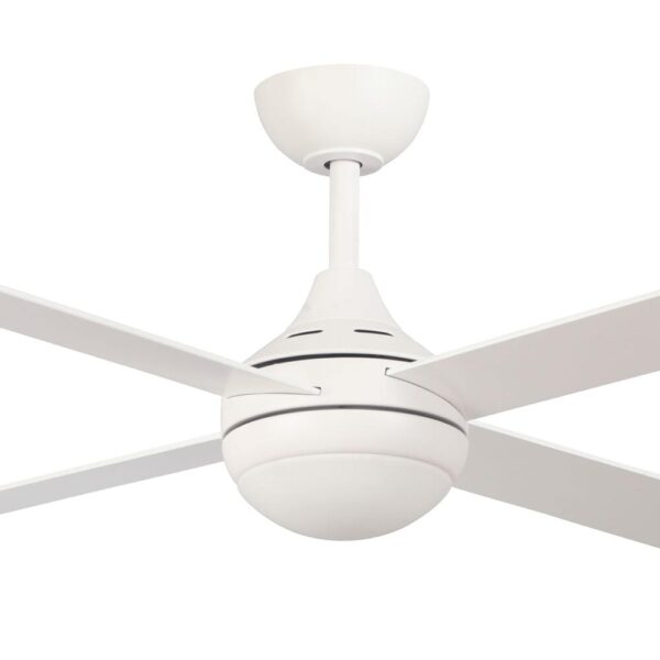 Claro Cooler Ceiling Fan with CCT LED Light & Remote - White 52"