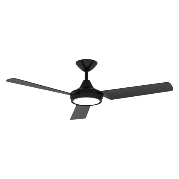 Domus Axis DC Ceiling Fan with LED Light - Black 48"