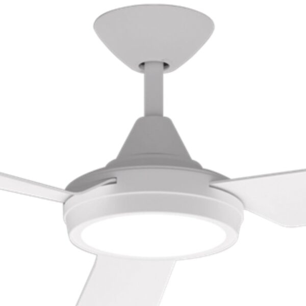 Domus Axis DC Ceiling Fan with LED Light - White 48"