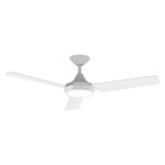 Domus Axis DC Ceiling Fan with LED Light - White 48"