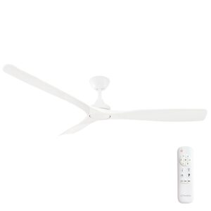 Three Sixty Spitfire DC Ceiling Fan - White 60"