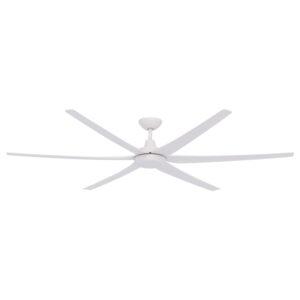 Domus Glide DC Ceiling Fan with CCT LED Light - White 80"