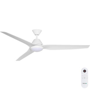 Fanco Infinity-iD DC Ceiling Fan with LED Light - White 64"