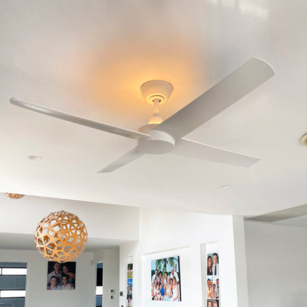 Three Sixty Ambience Uplight DC Ceiling Fan - White 52"