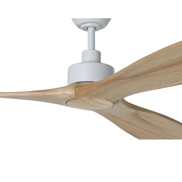 Eglo Currumbin DC Ceiling Fan - White with Natural Blades 100"