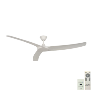 Hunter Pacific Aqua V2 IP66 DC Ceiling Fan with LED Light - White 70" (Remote & Wall Control)