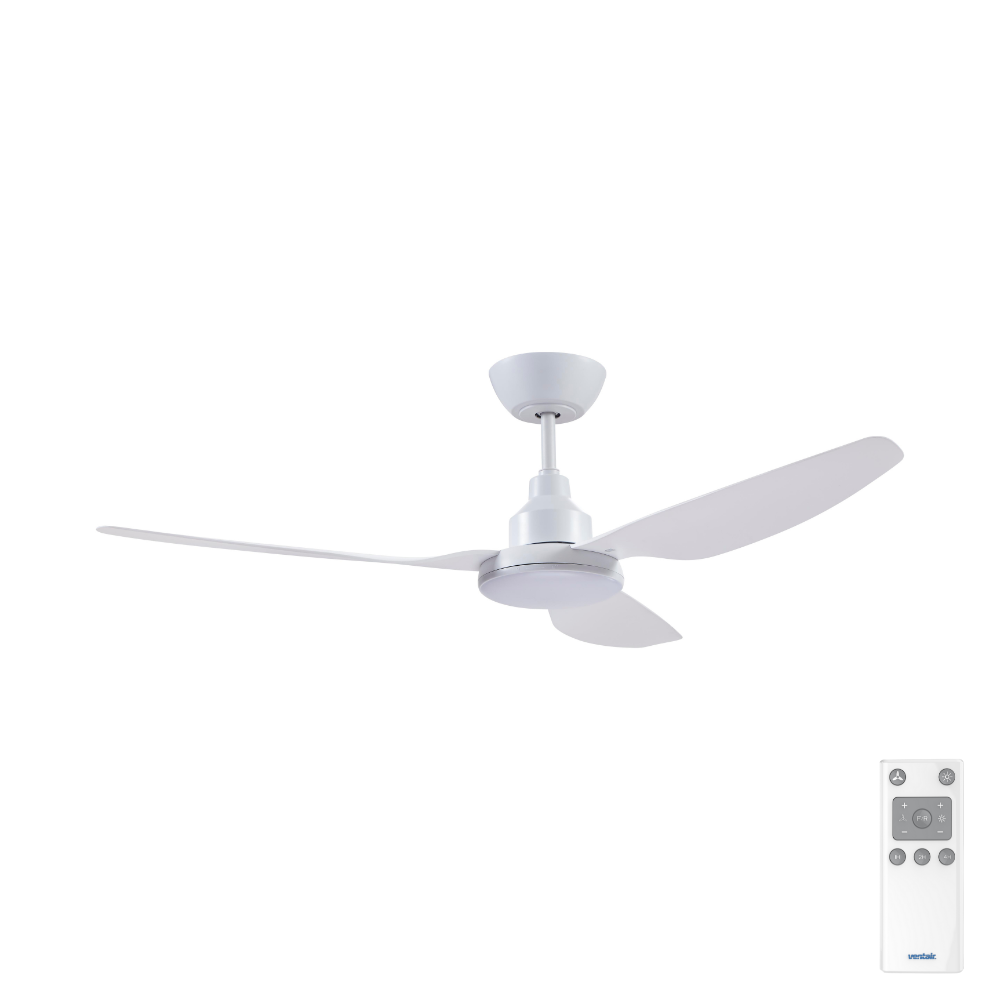 ventair-glacier-dc-3-blade -ceiling-fan-with-rf-48-LED-light-white-remote