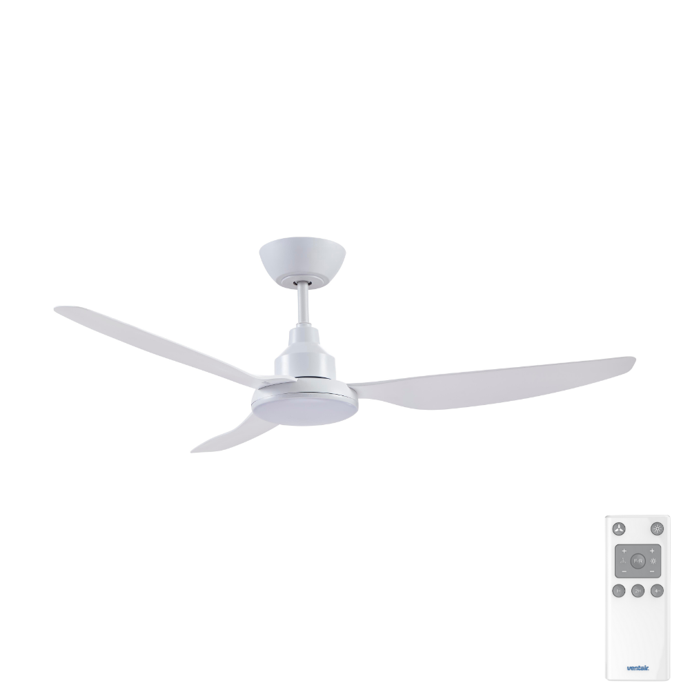 ventair-glacier-dc-3-blade -ceiling-fan-with-rf-52-LED-light-white-remote
