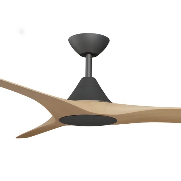 Calibo CloudFan SMART DC Ceiling Fan - Black with Bamboo Blades 72"