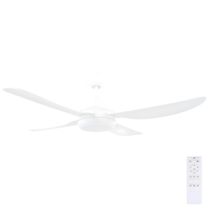 Brilliant Vector DC Ceiling Fan with  Light - White 48"