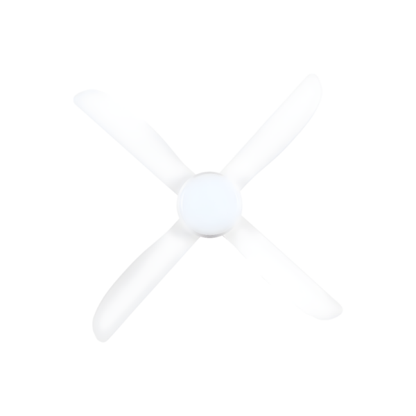 Brilliant Vector DC Ceiling Fan with  Light - White 48"