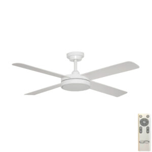 Hunter Pacific Pinnacle V2 DC Ceiling Fan with LED Light & Remote Control - White 52"